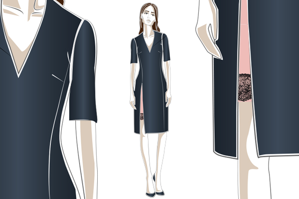 Field Grey Home House Cocktail Dress Design